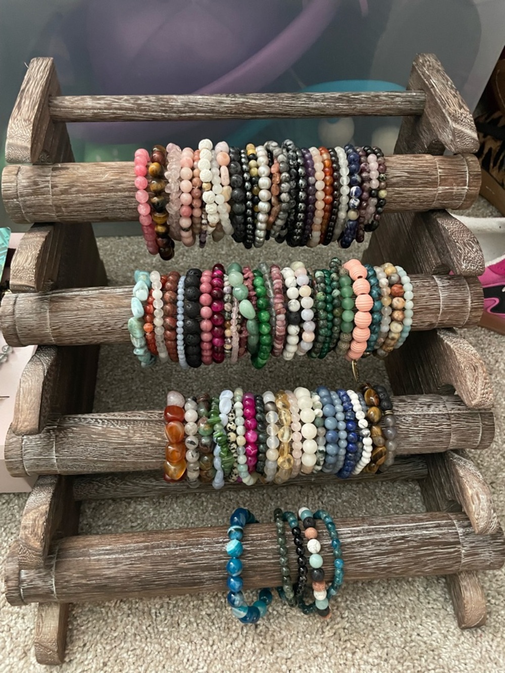Wooden Bracelet & Jewelry Organizer - Picture 4 of 4